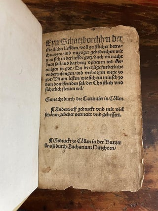 Eyn Schatzboechlyn der Gottlicher Lieffden