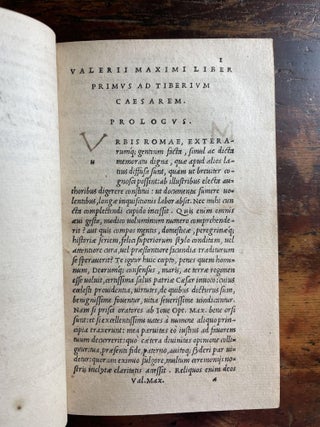 Valerius Maximus Nuper Editus: Index Copiosissimus rerum omnium, & personarum, de quibus in his libris agitur