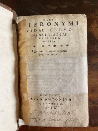 Marci Hieronymi Vidae Cremonensism Albae Episcopi, Opera