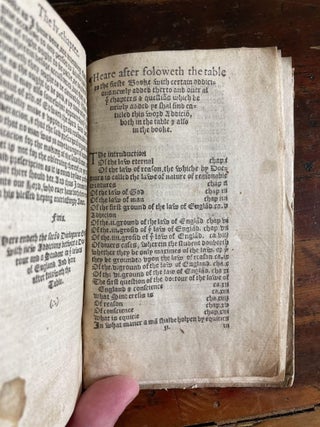 2 Books, Bound as 1 - 1. Magna Charta, cum statutis, tum antiquis, tum recentibus, maximopere, animo tenendis nunc demum ad unum, tipis aedita, per Richardum Tottell. / 2. The Dialoges in Englishe, between a Doctor of Divinitie, and a Studen in the lawes of Englande, newly corrected and inprynted with new addicions.