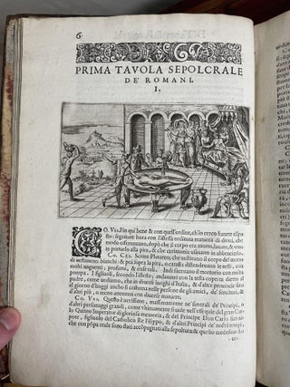Funerali Antichi di diversi Popoli, et Nationi; forma, ordine, et pompa di sepolture, di essequie, di Consecrationi antiche et d'altro.