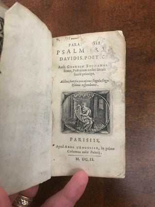 Item #1602PPD-BUC-9-VG Paraphrasis Psalmorum Davidis poëtica. Argumentis denuo illustrata et...