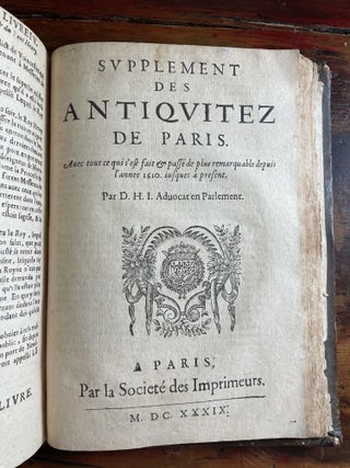 Le Theatre des Antiquitez de Paris