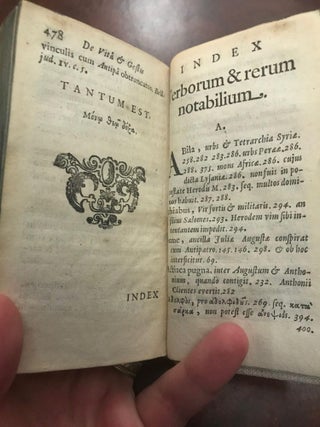 Christ. Noldii Historia Idumaea, sev de Vita & gestis Herodum, Diatribe.
