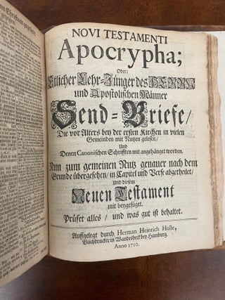 Das Neue Testament [together with] Novi Testamenti Apocrypha