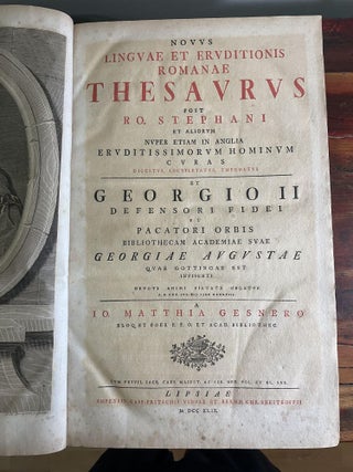 Novus Linguae et Eruditionis Romanae Thesaurus