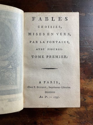 Fables Choisies, Mises en Vers, par la Fontaine, avec Figures. Vol 1 and Vol 2"