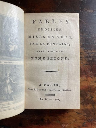 Fables Choisies, Mises en Vers, par la Fontaine, avec Figures. Vol 1 and Vol 2"