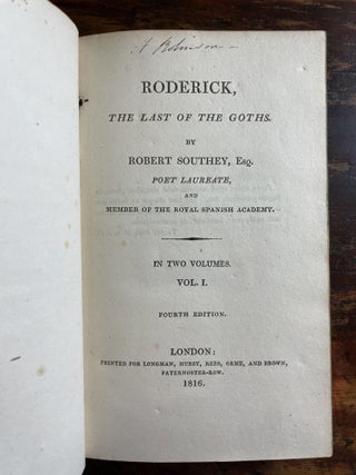 Roderick, The Last of the Goths; in Two Volumes
