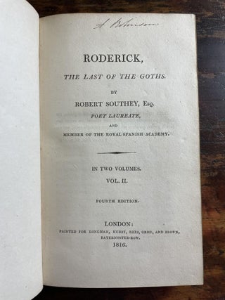 Roderick, The Last of the Goths; in Two Volumes