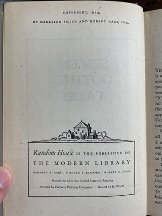 Seven Gothic Tales