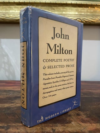 Item #1942JMC-MIL-2T-VG John Milton: Complete Poetry & Selected Prose. John Milton