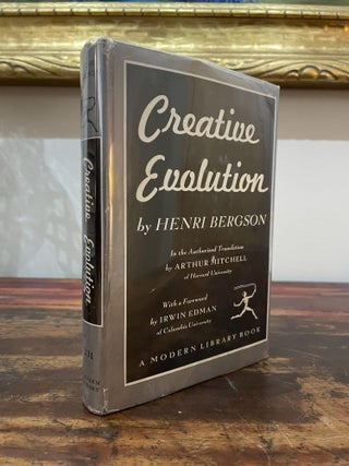 Item #1944CE-BER-1T-VG Creative Evolution. Henri Bergson