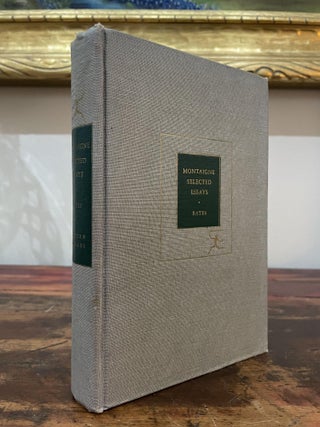 Item #1949MSE-MON-2T-VG Montaigne Selected Essays. Michael de Montaigne