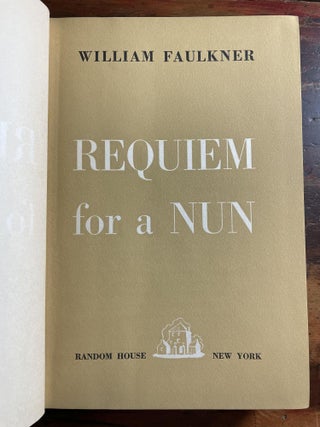 Item #1951RFA-FAU-2-G Requiem for a Nun. William Faulkner