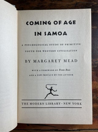 Coming of Age in Samoa: A Psychological Study of Primitive Youth for Western Civilization