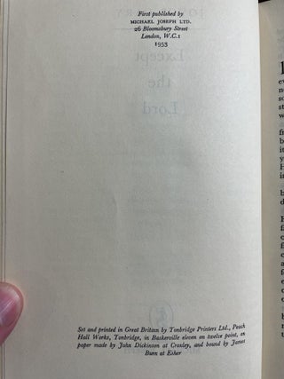 Except the Lord