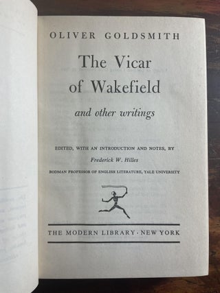The Vicar of Wakefield and other writings