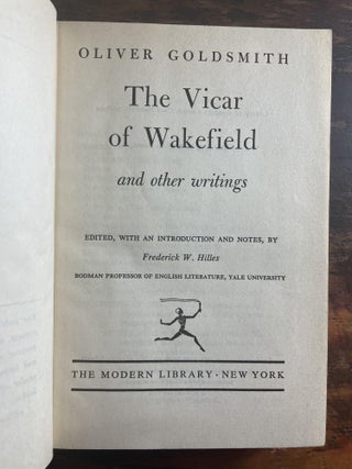 The Vicar of Wakefield and other writings