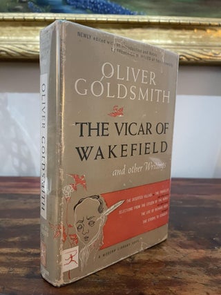 Item #1955TVO-GOL-2T-VG The Vicar of Wakefield and other writings. Oliver Goldsmith