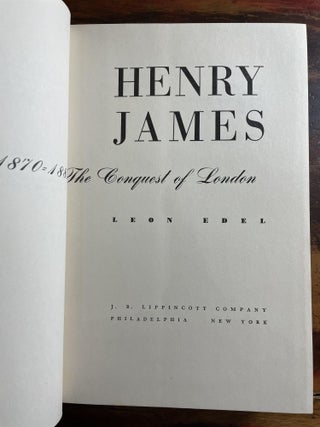 Henry James: The Conquest of London: 1870-1881 "