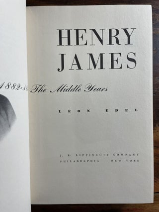 Henry James: The Middle Years: 1882-1895