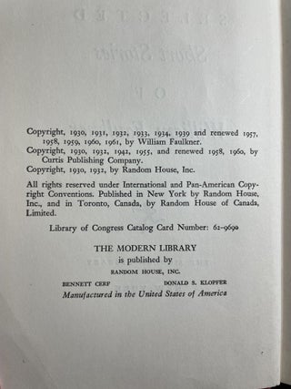Selected Short Stories of William Faulkner