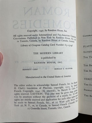 Roman Comedies