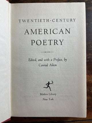 Twentieth Century American Poetry