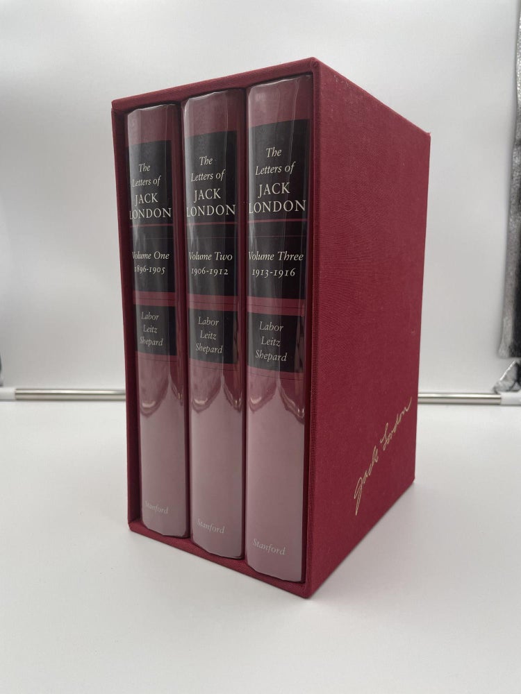 Item #1988TLO-LON-1-F The Letters of Jack London Vol 1: 1896-1905; Vol 2: 1906-1912; Vol 3: 1913-1916" Robert C. Leitz Earle Labor, III, I. Milo Shepard.