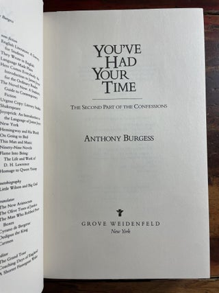 You've Had Your Time: The Second Part of the Confessions