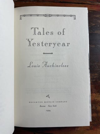 Tales of Yesteryear