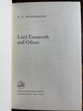 Lord Emsworth and Others
