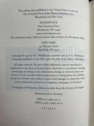 Lord Emsworth and Others