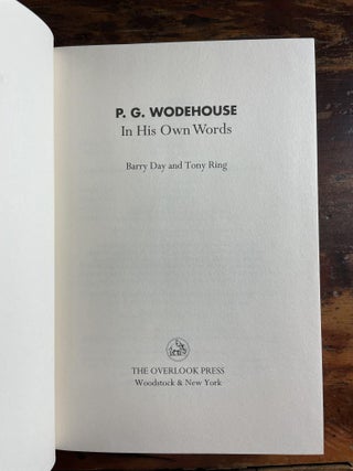 P.G. Wodehouse In His Own Words