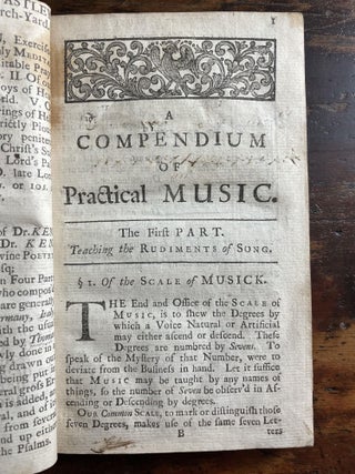 A Compendium: Or an Introduction to Practical Musick in Five Parts.