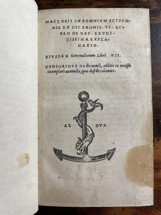 In Somnium Scipionis ex Ciceronis VI libro de Rep. Eruditissima explanation.