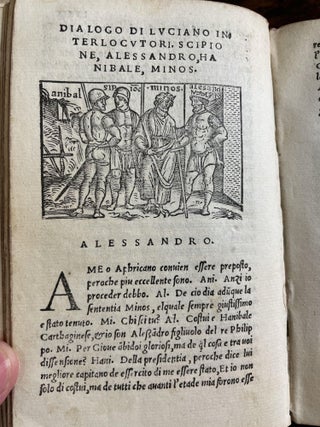 I Dilettevoli dialogi: le vere narration: le facete epistole di Luciano philosopho: di Greco in volgare nouamente tradotte & historiare.
