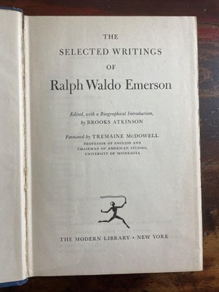 The Selected Writings of Ralph Waldo Emerson