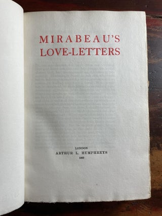 Mirabeau's Love-Letters