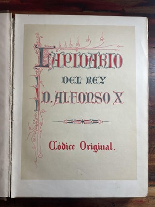 Lapidario del Rey D. Alfonso X. Códice original