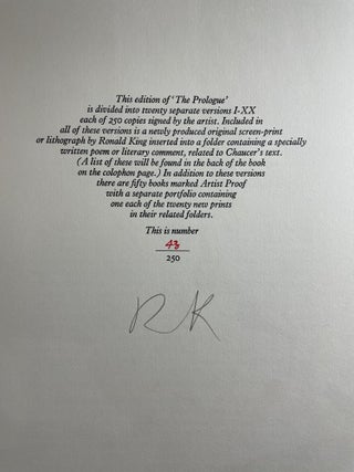 The Prologue to The Cantebury Tales