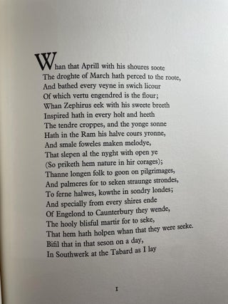The Prologue to The Cantebury Tales