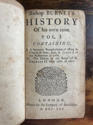 Bishop Burnet's History of His Own Time Vols I-VI