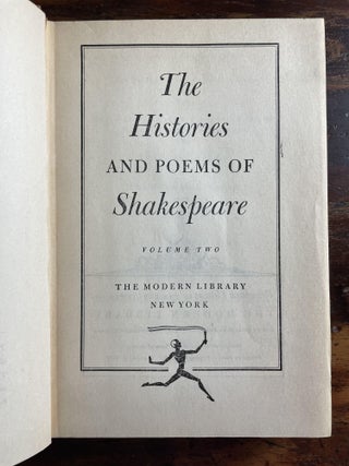 The Histories & Poems of Shakespeare in two volumes; Vol II
