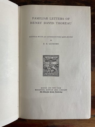 Familiar Letters (Riverside Edition Volume 11)