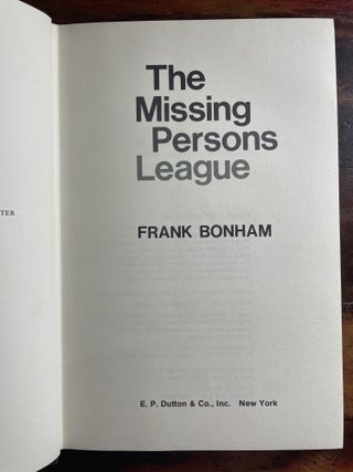 The Missing Persons League