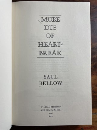 More Die of Heartbreak