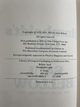 Humboldt's Gift