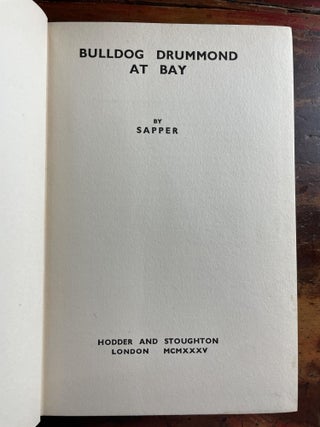 Bulldog Drummond at Bay